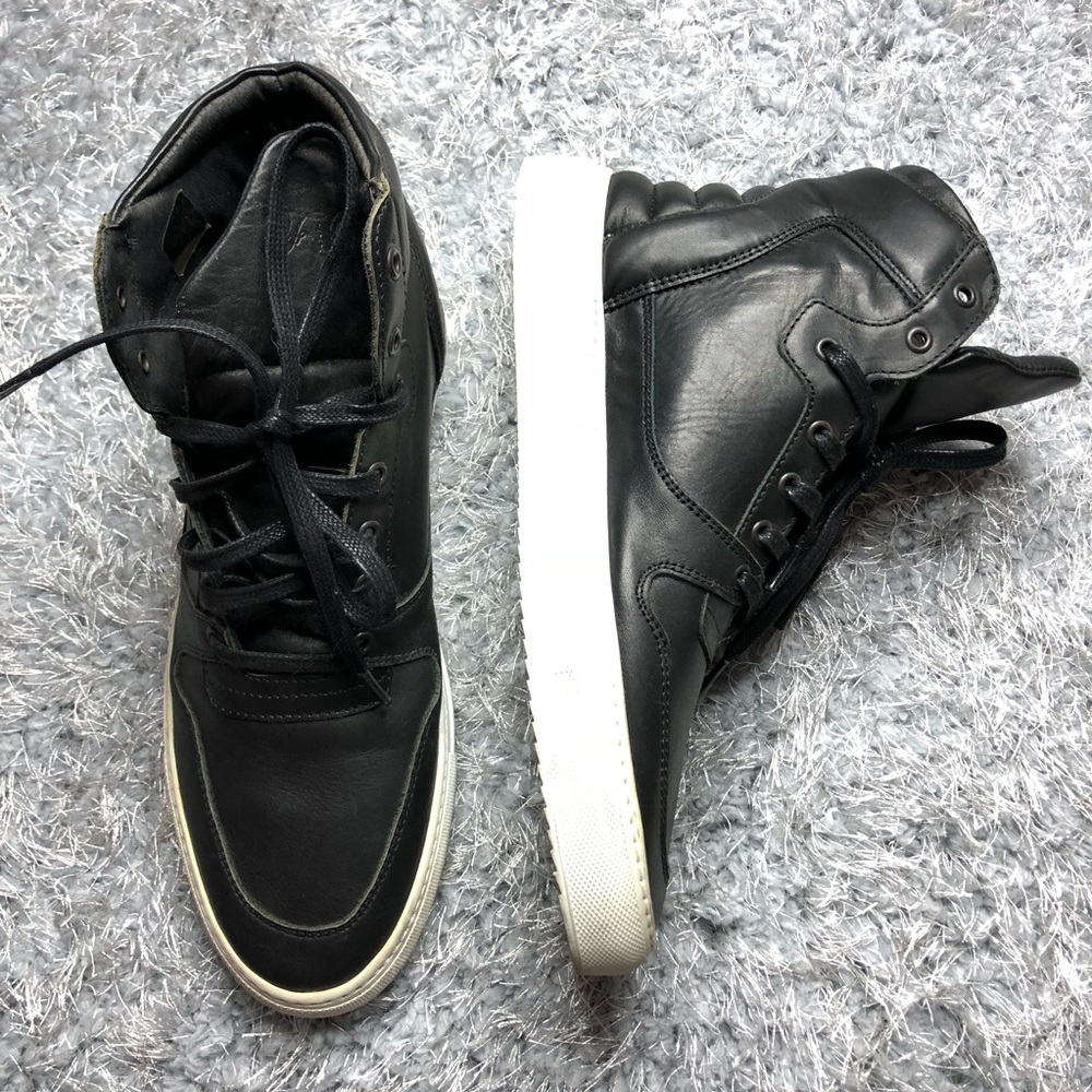Filling Pieces Black High Top Transformed Sneakers